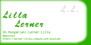 lilla lerner business card